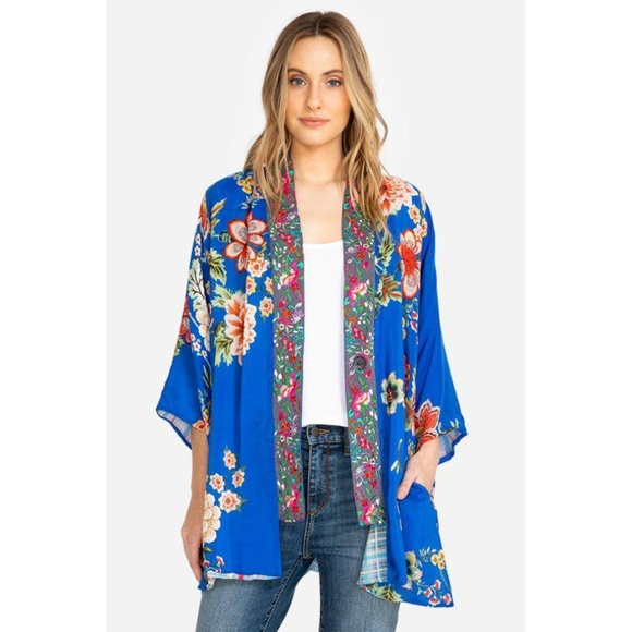 Johnny Was Tops - Johnny Was Bonian Floral Kimono Jacket